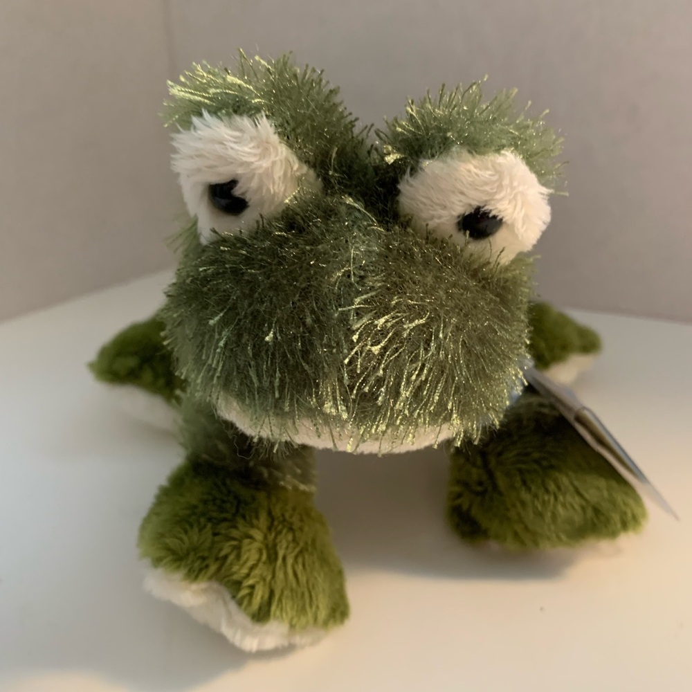 Webkinz. Lil kinz frog plush toy. Unsure if code has been used or not
